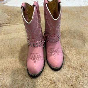 Pink cowgirl boots